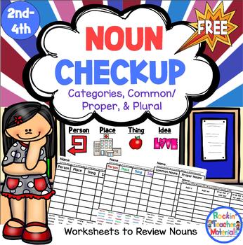 Noun Check-Up - Worksheets to Review Nouns