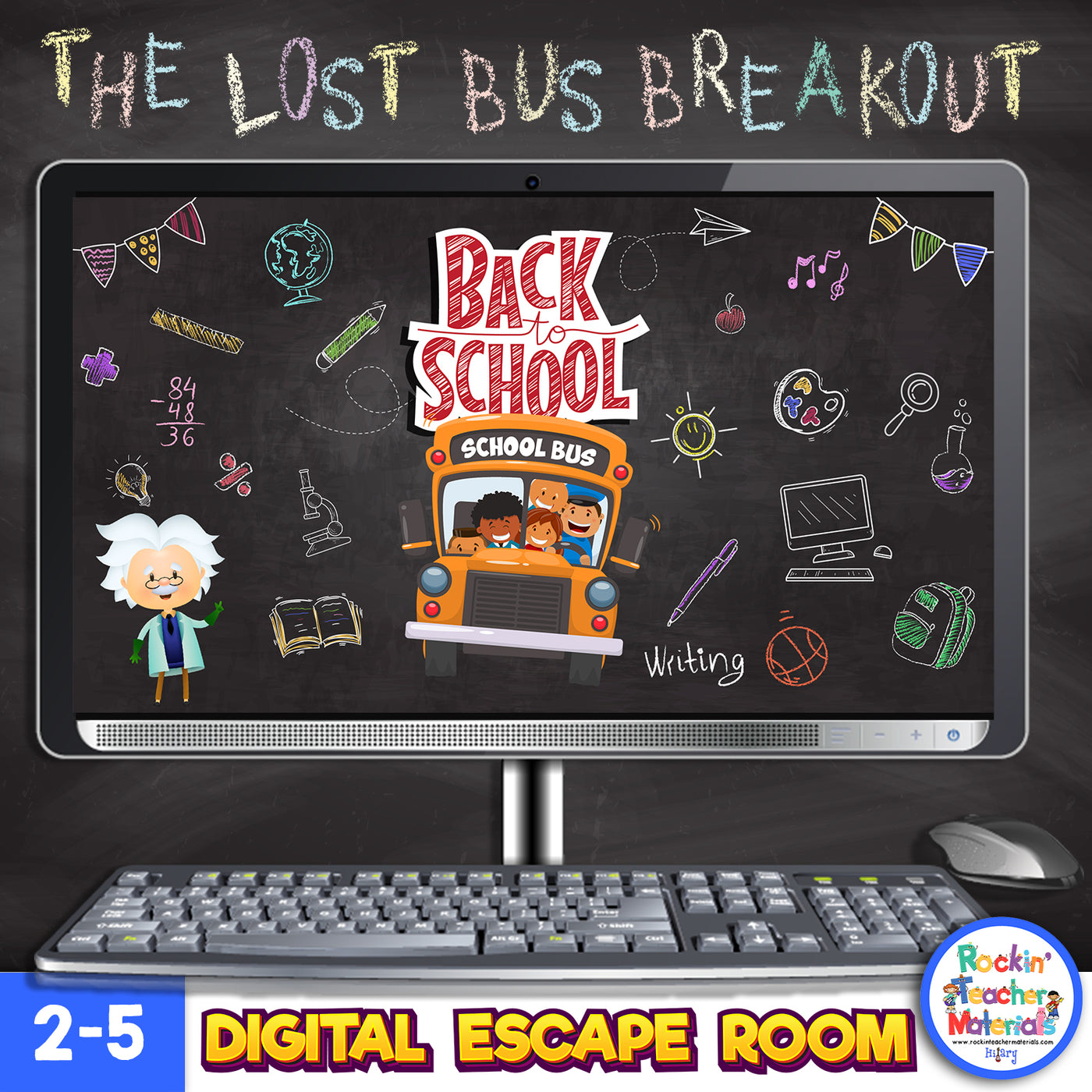 Back to School Digital Escape Room for Distance Learning - Character Traits