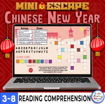Chinese New Year Mini Digital Escape Reading Comprehension