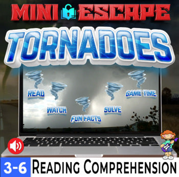 Tornadoes Mini Digital Escape: Reading Comprehension