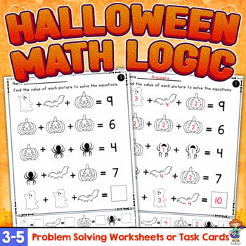 5th Grade Fall Math Logic Puzzles Activities