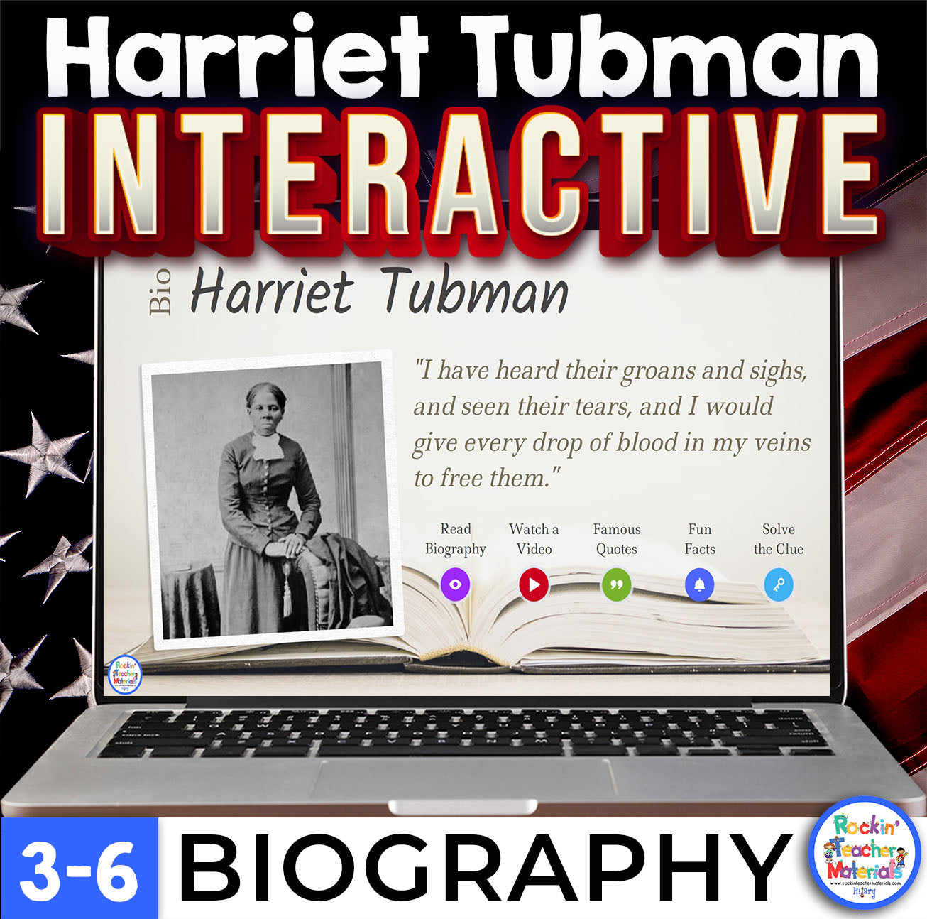 Harriet Tubman Biography Mini Digital Escape - Learning About Black History