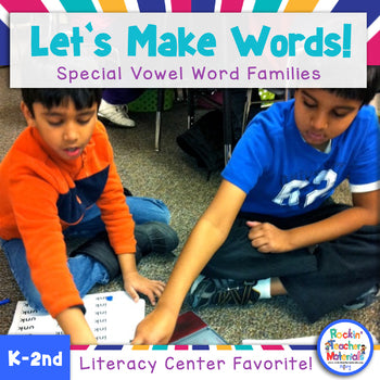 Let's Make Words! Special Word Family Literacy Station Activities