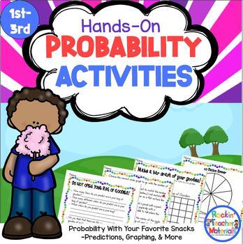 Probability Activities with Snacks- Estimating, Graphing, Spinners, and More