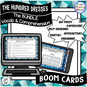 The Hundred Dresses-BUNDLE ch. 1-7 Vocabulary & Comprehension Distance Learning