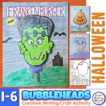 Halloween Bubbleheads Creative Writing Craftivity