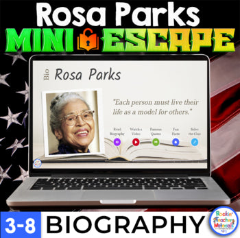 Rosa Parks Biography Mini Digital Escape - Black History