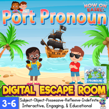 Pronouns Digital Escape Room for Grammar - ELA Resource - Test Prep